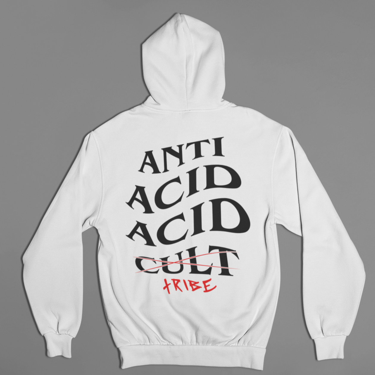 Anti Acid Acid Tribe Unisex Hoodie (White)